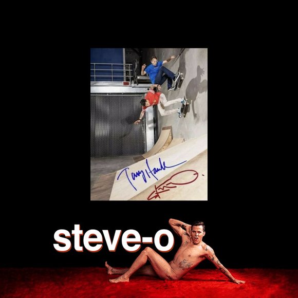 Tony Hawk & Steve-O Autographed 8 x 10 Photo - Picture 10 of 10